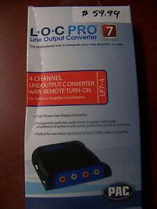 pac loc pro  lp   channel high power  output converter amp stereo  ebay