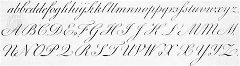 hand script modern copperplate italic britannica