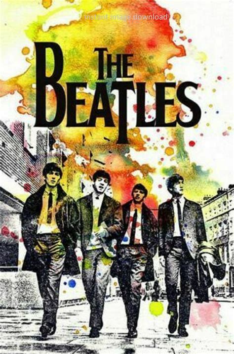 die beatles poster reproduktion fan kunst rock musik poster etsy