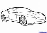 Car Martin Aston Drawing Draw Drawings Outline Cars 3d Line Virage Vehicle Sports Clip Step Easy Sketch Paintingvalley Getdrawings Choose sketch template