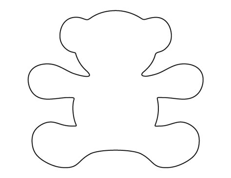 printable teddy bear template