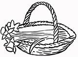 Basket Drawing Wicker Picnic Clipart Fruit Clip Coloring Pages Baskets Printable Getdrawings Cliparts Clipartmag Children Family Library sketch template