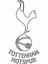 Tottenham Spurs Hotspur Badge Circle Futebol 1coloring Crest sketch template
