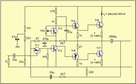 simple power amplifier circuit  electronic circuit