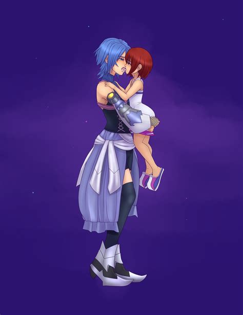 Kairi And Aqua Kingdom Hearts And 1 More Drawn By M A V
