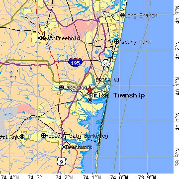 brick  jersey nj population data races housing economy