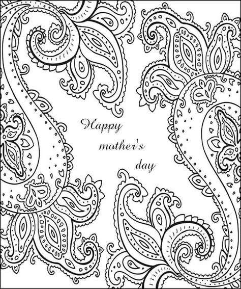 mothers day coloring pages  adults printable mothers day coloring