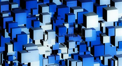 blue cube abstract stock illustration illustration  cubes