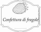 Etichetta Marmellata Fragole Confettura Etichette sketch template