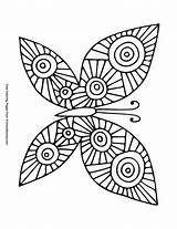Butterfly Primarygames Springtime Butterflies Coloringpages sketch template