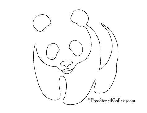 panda stencil school pinterest panda stenciling  cricut