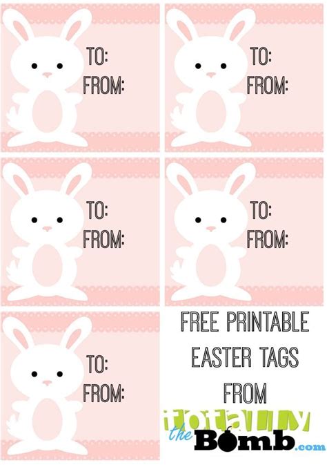 printable easter tags easter gift tag easter tags hoppy easter