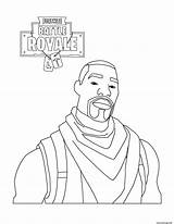 Fortnite Coloring Royale Battle Skin Kids Pages Characters sketch template