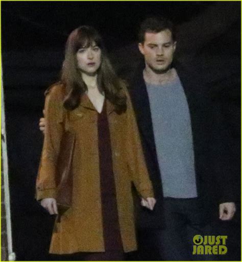 Dakota Johnson And Jamie Dornan Film Steamy Fifty Shades Kissing Scene