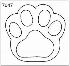 image result  paw print template printable tiger paw print bear paw