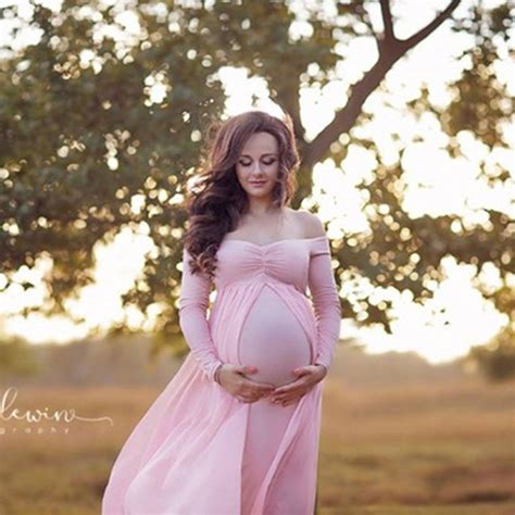 shoulderless maternity dresses photography long pregnancy dress for
