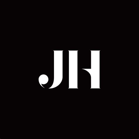 jh logo letter initial logo designs template  vector art  vecteezy