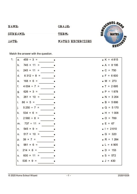 grade  maths worksheet division smartkids  grade math worksheets