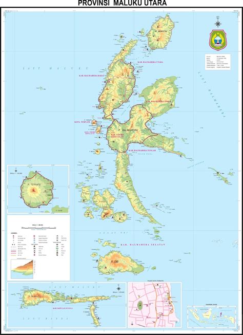 amazing indonesia north maluku province map