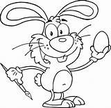 Coloring Bunny Rabbit Easter Pages Outline Kids Colouring Cartoon Drawing Child Colour Clipart Animal Printable Print Flowers Templates Getdrawings Toddlers sketch template