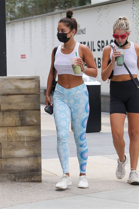 Vanessa Hudgens Sexy Braless Breasts At The Gym In Los