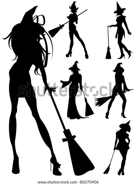 Halloween Sexy Witch Stock Vector Royalty Free 86070406