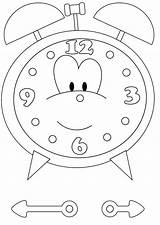 Kids Coloring Clock Pages sketch template