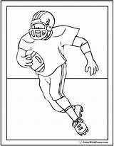 Football Coloring Pages School American Sheets High Pdf Print Colorwithfuzzy sketch template