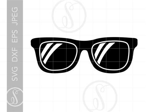 aviator sunglasses svg silhouette cricut cut file digital download