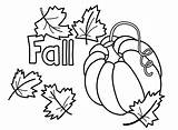 Coloring Leaves Pumpkin Pages Getcolorings sketch template