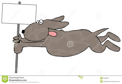 hond die  de wind blaast stock illustratie illustration  hond