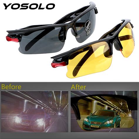 car night vision glasses anti glare protective gears sunglasses night