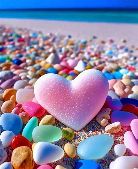 The Beauty Of The Colorful Luminescent Pebbles On The Beach Will Amaze You