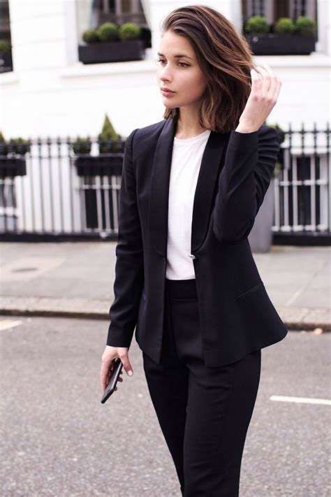 elegant black blazer outfits fashions nowadays classy outfits  women business attire