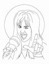 Montana Hannah Coloring Comedy Musical American Series Netart sketch template
