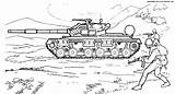 Tank Tanks Coloring Battle Usa Transport sketch template