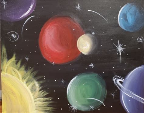 solar system canvas painting  canvas roadshow