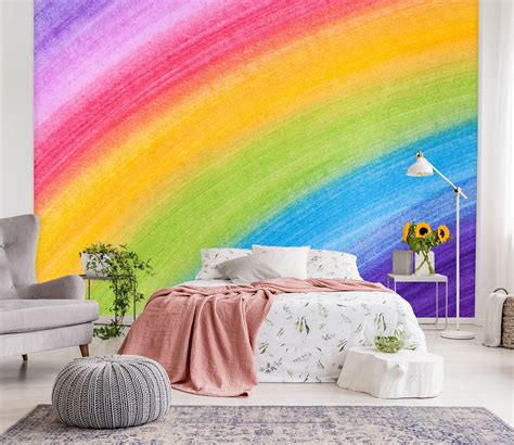 color rainbow  wall murals aj wallpaper