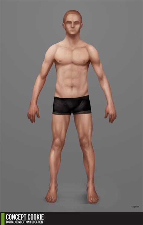 resource human male standing body reference by