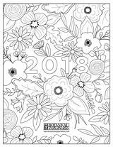 Coloring Calendar Adult Printables Printable Planner Pages Journal Book Cover Botanicalpaperworks Bullet sketch template
