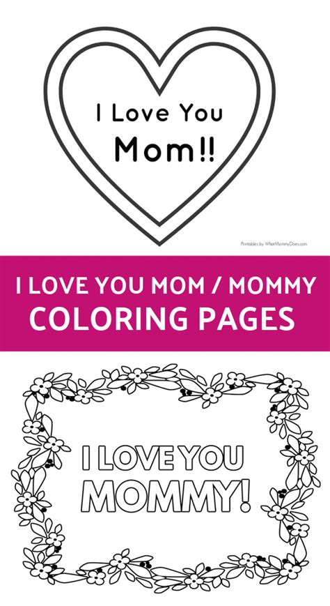 printable  love  mom coloring pages mom coloring pages