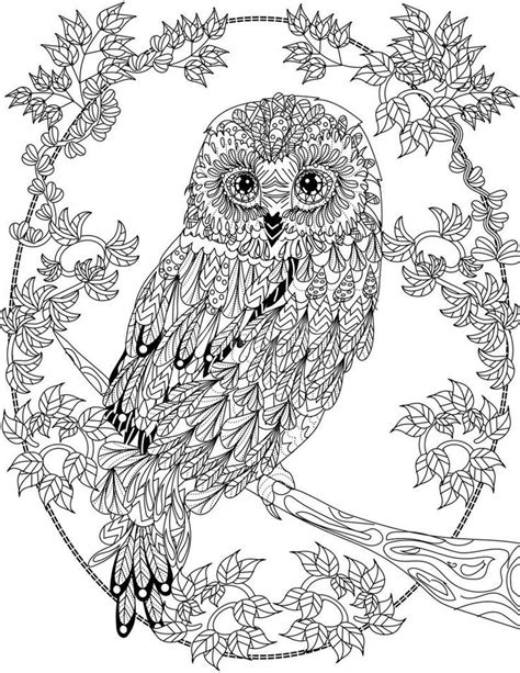 owl coloring pages  adults abstract coloring pages detailed