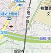 Image result for 大阪府枚方市樋之上町. Size: 178 x 99. Source: www.mapion.co.jp