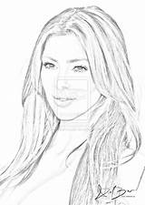 Kim Kardashian Coloring Drawing Getdrawings Sketch sketch template