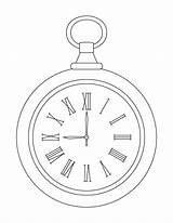 Pocket Clock Coloring Pages Drawing Alarm Line Drawings Template Tattoo Bestcoloringpages Outline Alice Wonderland Printable Color Kids Sheets Tattoos Wrist sketch template