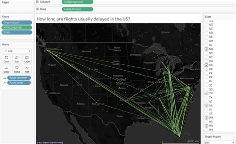 create flight path maps  tableau   ksenia udovitskaia mlearningai medium