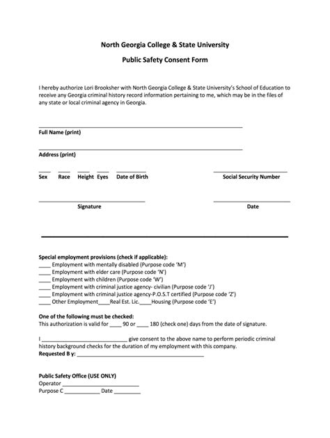 Background Authorization Form Fill Out And Sign Printable Pdf