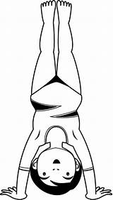 Handstand Clipart Clip Cliparts Life Library Clipground sketch template