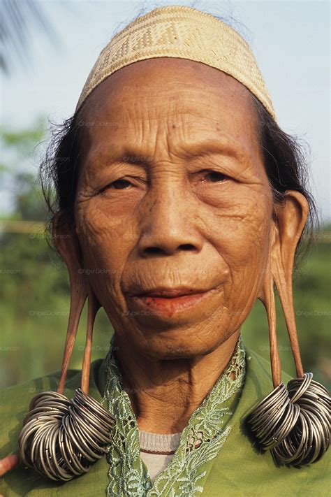 Dayak Woman Tropical Rainforest Malaysia Sarawak Borneo