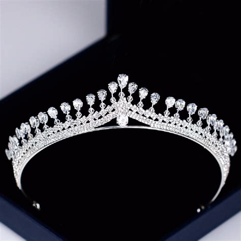 buy simple european wedding bridal cubic zirconia